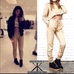 Danielle Guizio Khaki Sweatsuit
